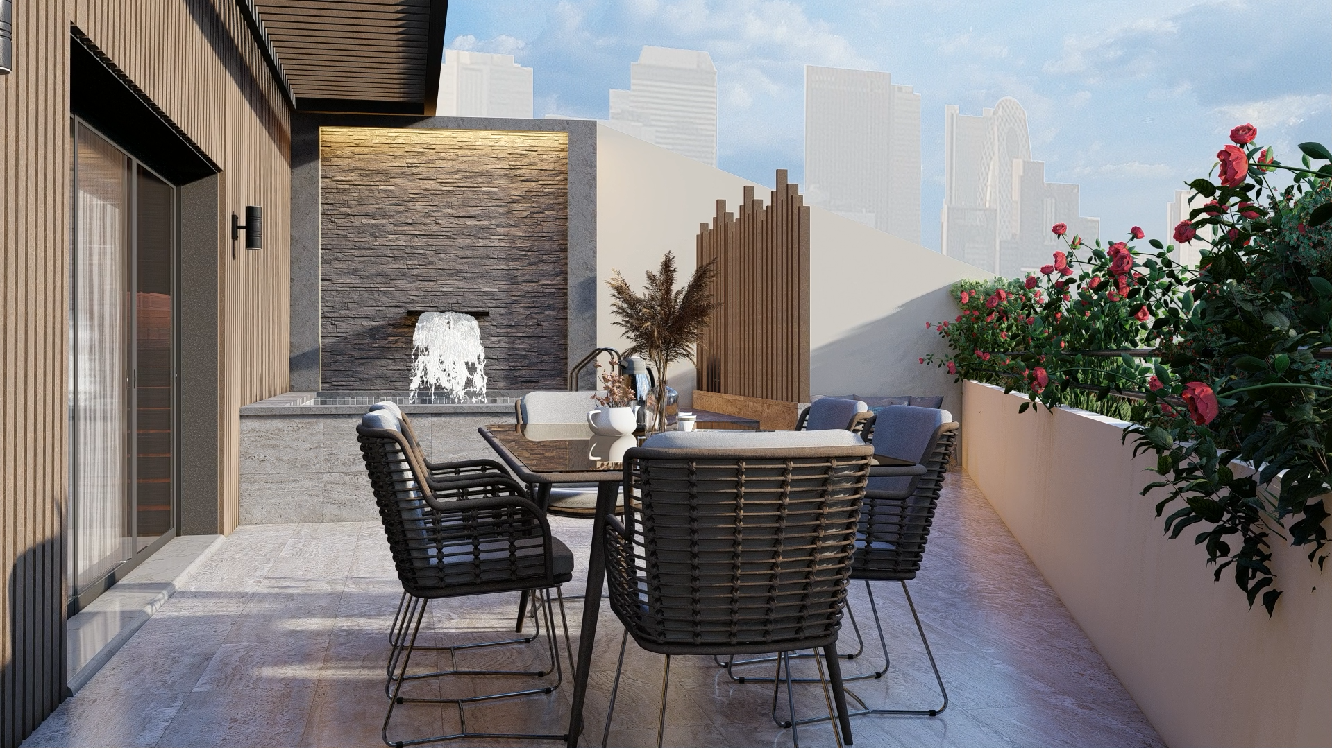 Espace terrasse duplex
